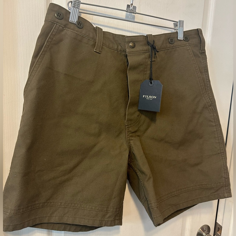 Filson Dry Tin Shorts NWT